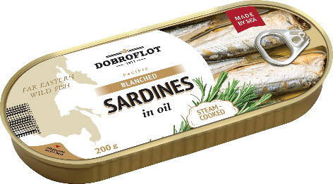Blanched pacific sardines in oilя