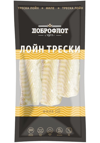 Филе трески ЛОЙН (без кожи, без кости (спинка)я