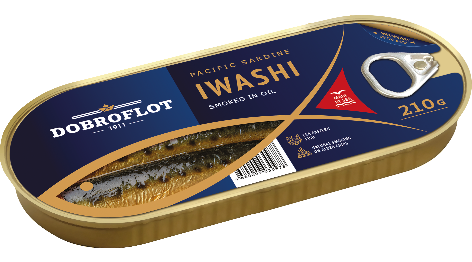 Smoked pacific sardine Iwashi in oil